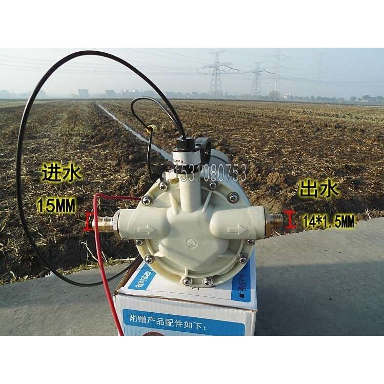 12V/24V/48V高压迷洗车泵/直流大功率洗车器自吸抽水泵控压隔膜泵