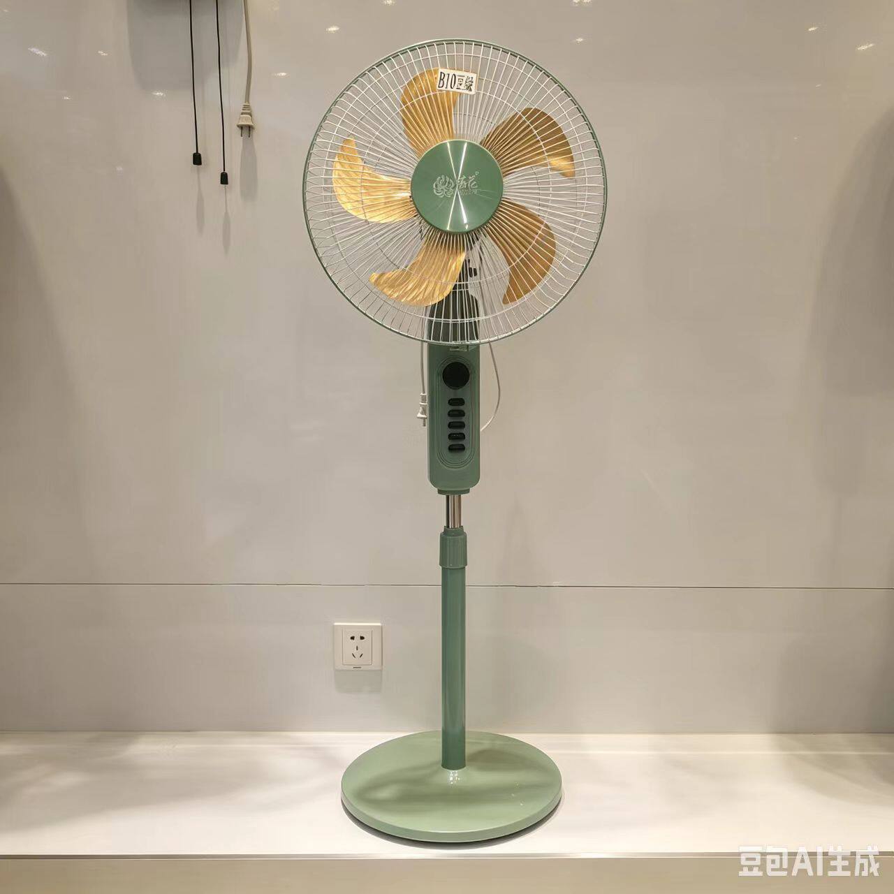 厂家批发 16寸落地扇家用电风扇 五叶送风大风量电机三挡调速定时