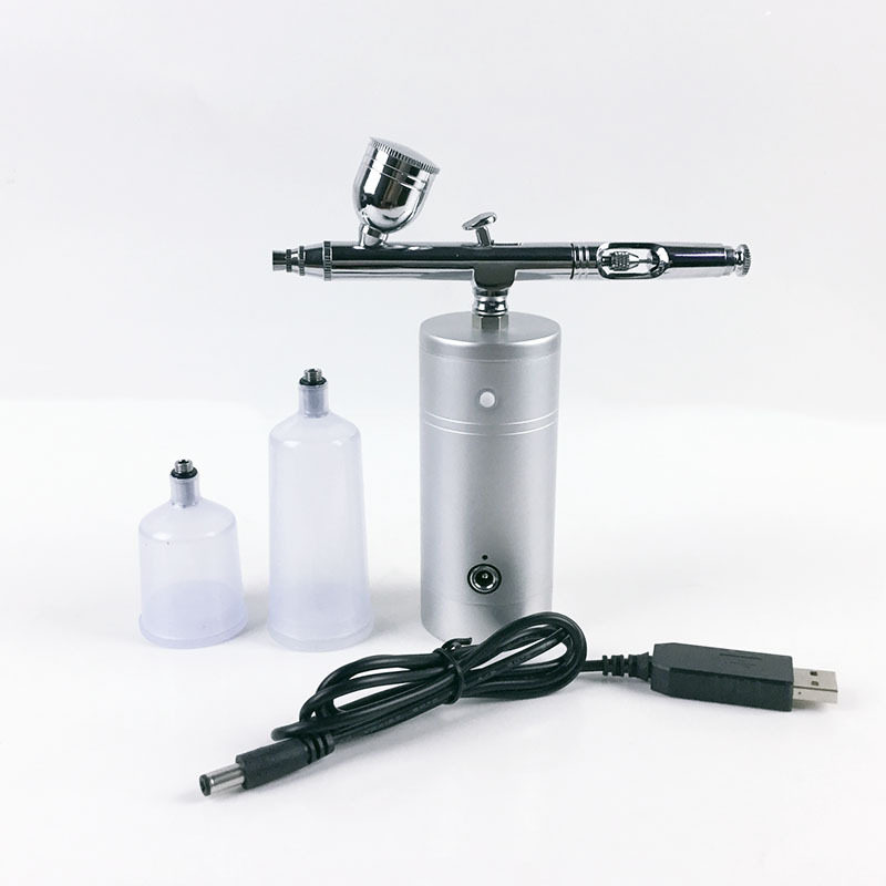 模型电动充电高达上色工具手持迷你喷漆泵便携龟泵气泵喷笔套装