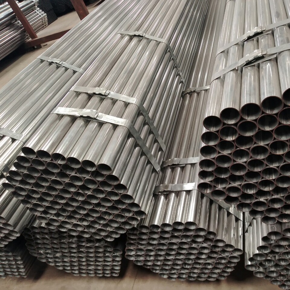 镀锌异型管 薄壁镀锌管 镀锌焊管厂家直销 锌钢凹槽管 佛山钢管厂