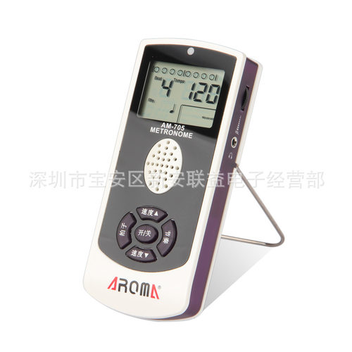 AROMA AMT-600电子节拍器 钢琴吉他古筝提琴架子鼓人声数拍节拍