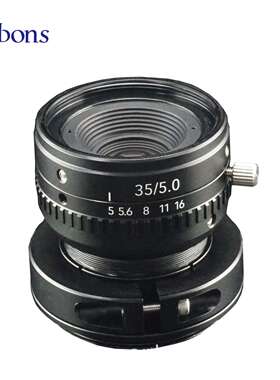 海康线扫镜头工业LS35mm相机F54k7um机器视觉低畸变长焦