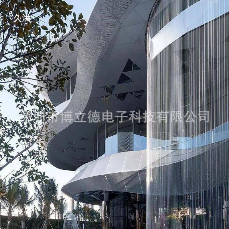 园林景观水景流水喷泉拉线水帘水幕墙装饰办公酒店大堂工程流水墙