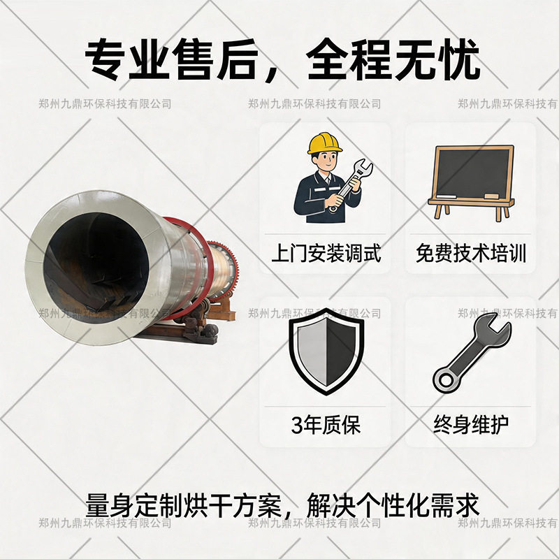 木屑锯末烘干机刨木花回转筒设备大型工业单筒烘干设备