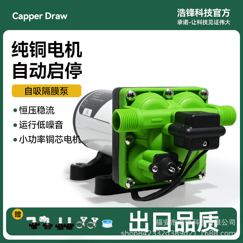 42款18.9L房车游艇5加仑水泵12V24V直流农业灌溉隔膜泵自吸增压泵