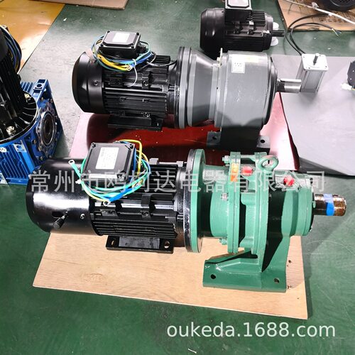 带刹车抱闸摆线减速机直流无刷电机1.5/2.2/2.5KW24/48/60/72V