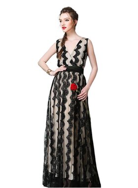 奈昕让您穿着漂亮个性化私人订制 3411性感名媛V领露背修身宴会礼