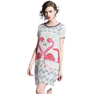 奈昕让您穿着好看个性化私人订制 2366 穿搭女短袖圆领宽松腰品牌