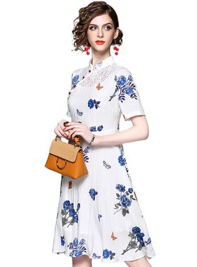 奈昕让您穿着漂亮个性化私人订制 31772 轻奢古典优雅风修身连衣