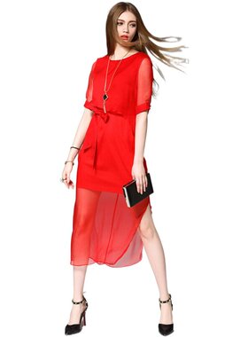 奈昕让您穿着漂亮个性化私人订制 119473 龄减少女装系带款中长纯