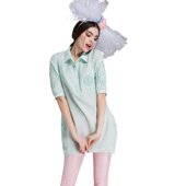 奈昕让您穿着好看个性 方领dress刺绣纯 新品 化私人订制 21939夏装