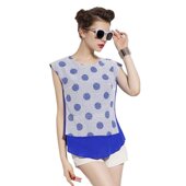 奈昕让您穿着好看个性 适合妈妈穿波点 化私人订制 3536夏suit无袖