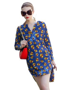 奈昕让您穿着漂亮个性化私人订制 6415欧美时尚半开领dress前短后