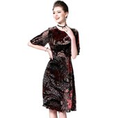 奈昕让您穿着漂亮个性 连 中年优雅端庄春夏修身 化私人订制 32754