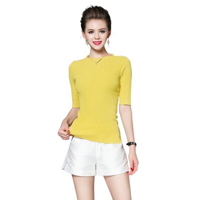 奈昕让您穿着漂亮个性化私人订制 33274 春夏款针织上衣短裤夏正