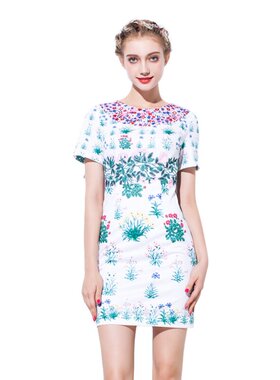 奈昕让您穿着好看个性化私人订制 24110 new dress田园小清新碎花