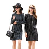化私人订制 25002 new 奈昕让您穿着好看个性 dress欧美风时装 条纹