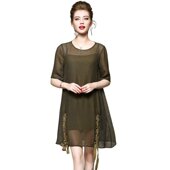 化私人订制 33964 休闲大码 奈昕让您穿着漂亮个性 两件套短裙夏款