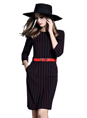 奈昕让您穿着漂亮个性化私人订制 97306 new dress秋款淑女风收腰