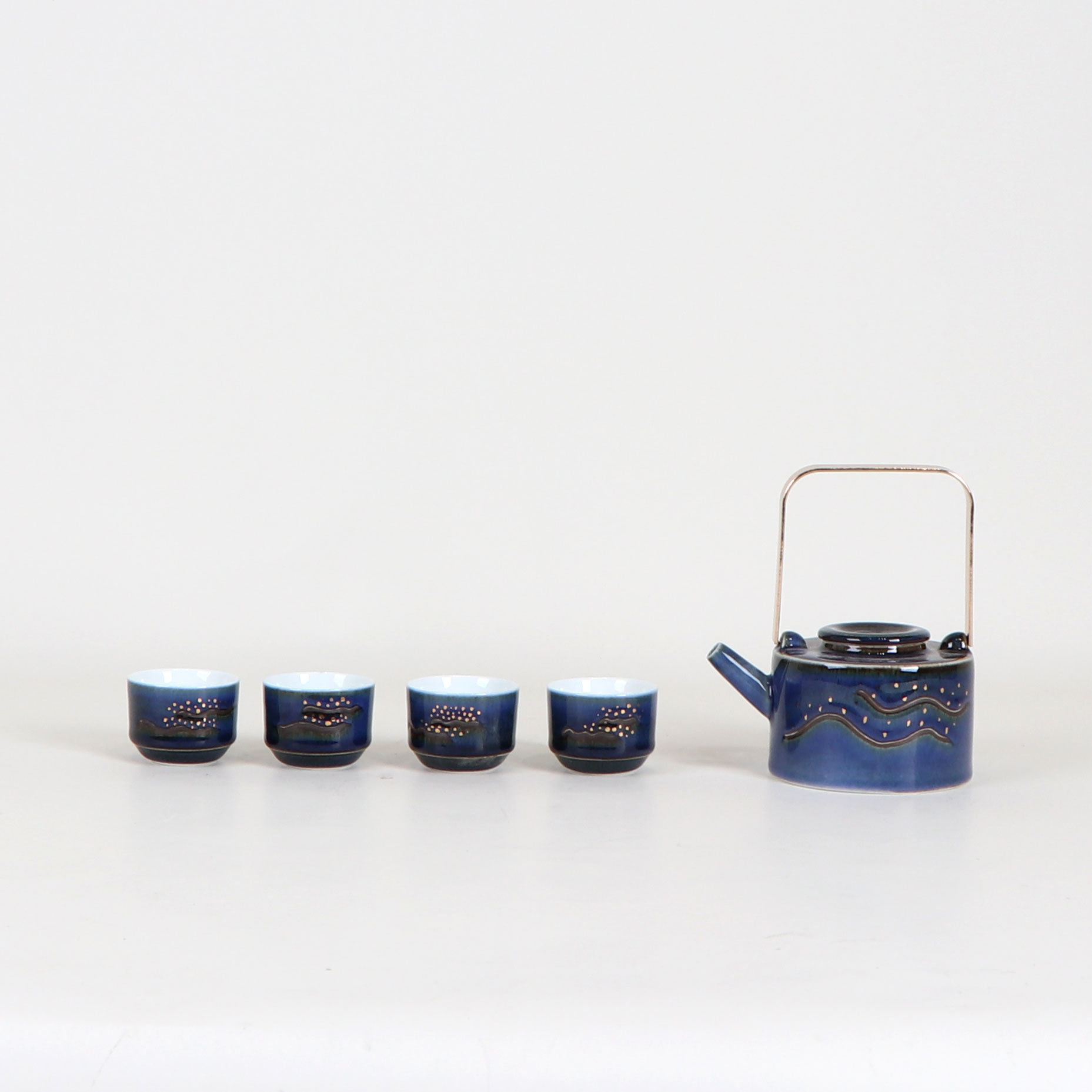 新中式日式陶瓷茶具套装禅意茶壶茶盏托盘样板房客厅软装饰品摆件