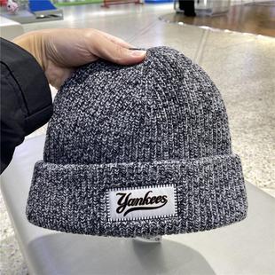 MLB男女同款 户外帽3ABNBM656 保暖绒线帽柔软舒适休闲帽简约时尚