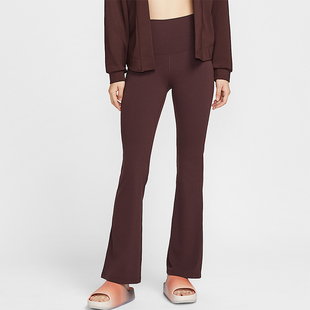 Nike/耐克Zenvy女款舒适口袋高腰时尚喇叭瑜伽百搭长裤FV7922-652