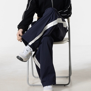 彪马女款2025新款宽松版梭织薄绒休闲舒适运动裤阔腿裤 637442