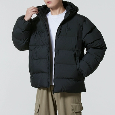 阿迪达斯2025新款男士运动休闲保暖舒适防风棉服秋冬季棉衣JX4123