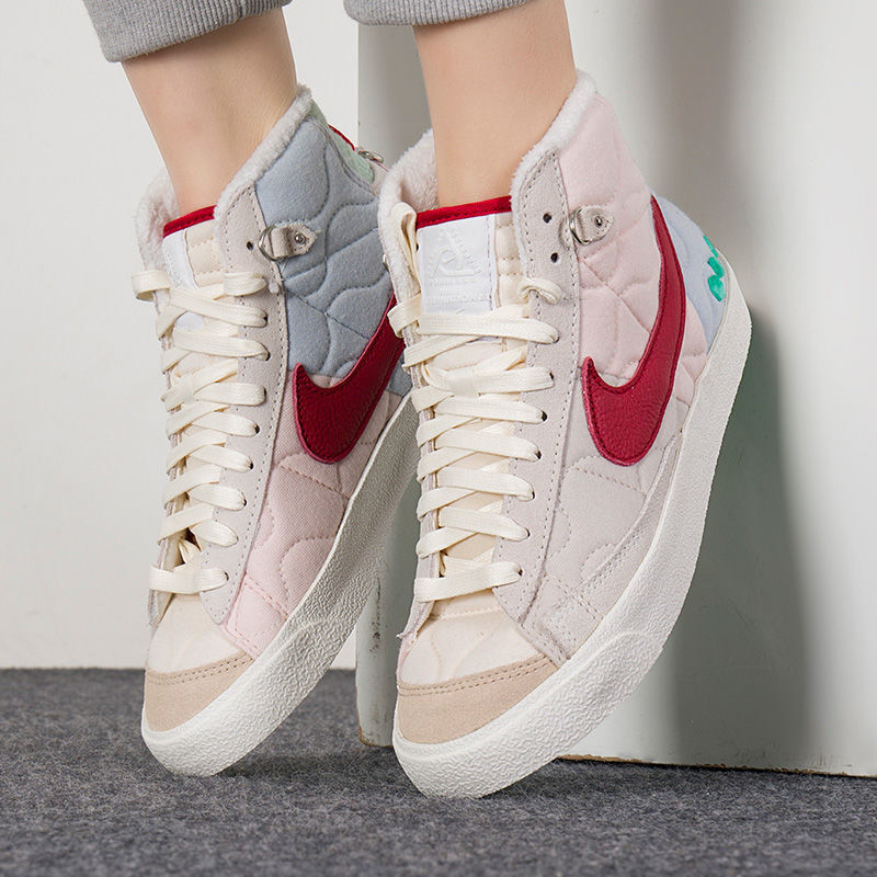 Nike耐克加绒女冬季新款防滑耐磨厚底运动BLAZER休闲板鞋DQ5360