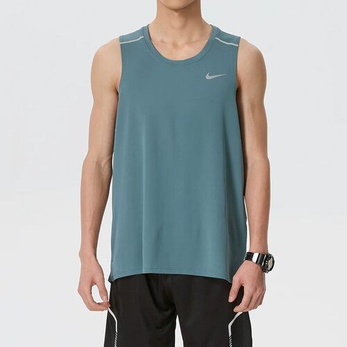 耐克MILER 男士舒适速干透气跑步训练背心健身运动无袖t恤 IF2019