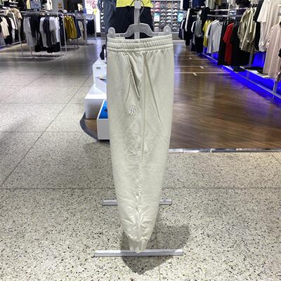 MLB男女情侣2025新款棉质毛圈舒适百搭休闲运动收脚长裤3APTB0154