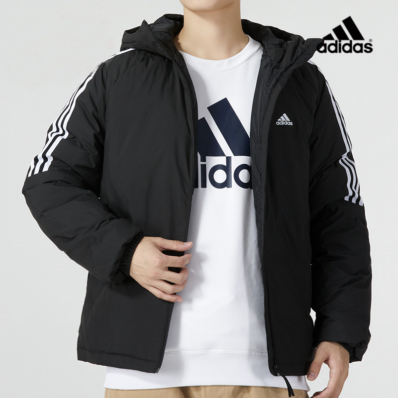 阿迪达斯冬季新款羽绒服男男士保暖外套防风棉服夹克运动服IT8730