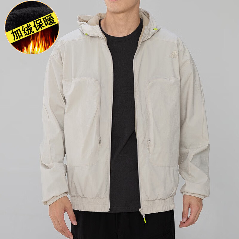 【M码男子专区】Adidas阿迪达斯男款时尚夹克春秋款休闲运动外套