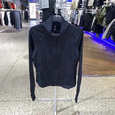 安德玛Meridian女舒适百搭时尚针织拇指扣运动夹克外套 1379157