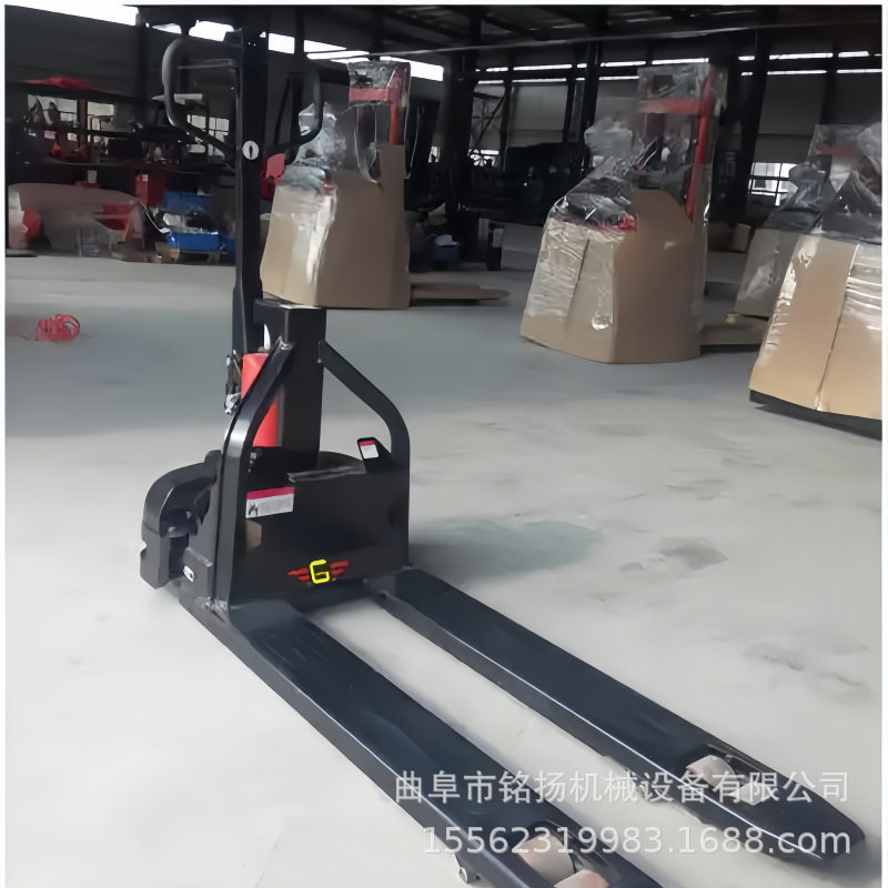 手动搬运车3吨地牛超市仓库搬运直行可转向全电动叉车