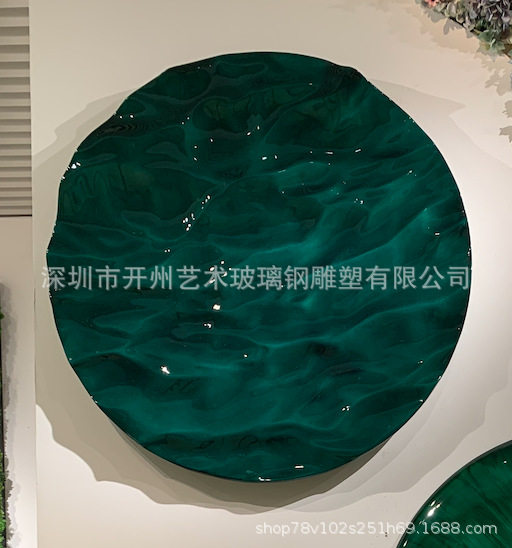 抽象圆盘雕塑创意软装饰品酒店大堂装置艺术品样板房大型落地摆件