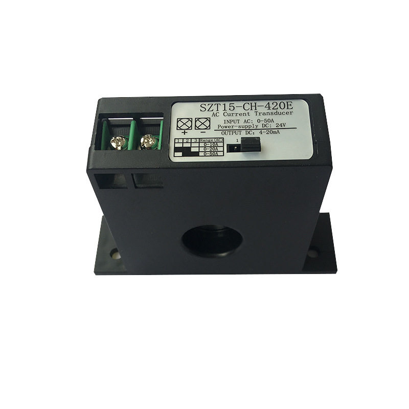 电流变送器交流0-50A输出模拟量4-20mA电流信号转换SZT15-CH-420E