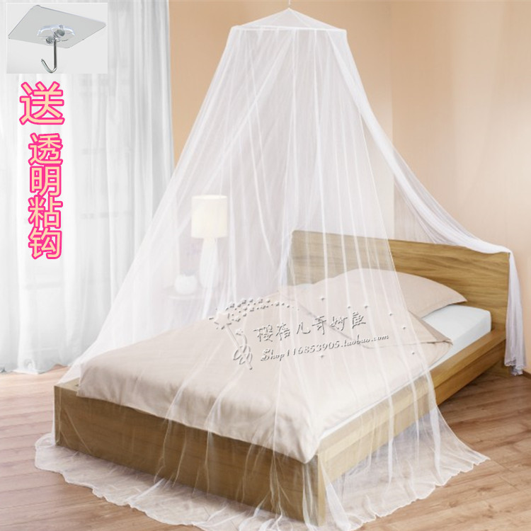 圆吊顶拆洗蚊帐免安装床幔沙发1.21.51.8m米简易家用宿舍酒店