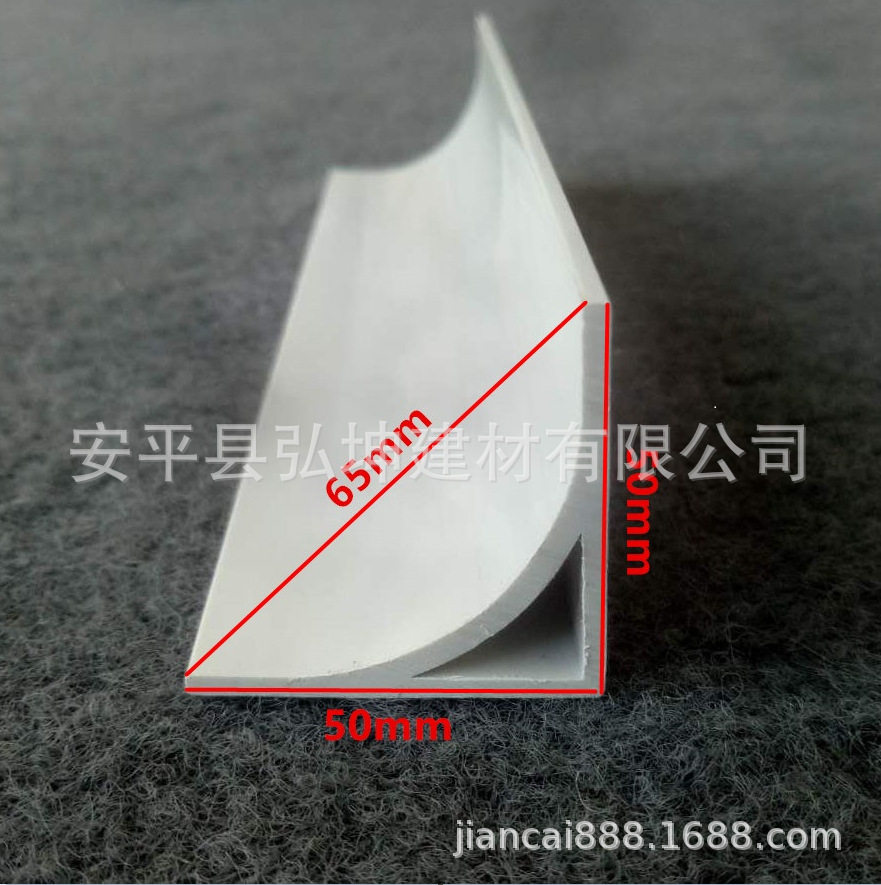 PVC倒圆角模板PVC圆弧倒角条电厂倒角模板混凝土T型倒角条厂价