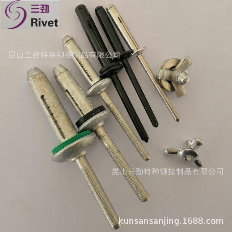 灯笼铆钉防水款灯笼铆钉全铝灯笼防水抽芯铆钉拉钉灯笼型防水铆钉