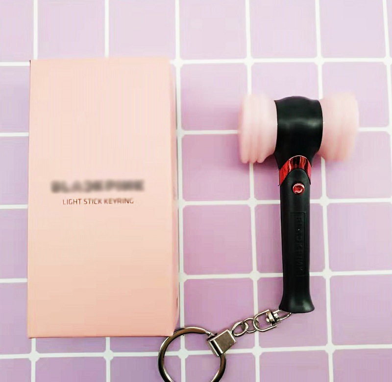 BP粉墨应援灯手灯迷你钥匙扣小荧光棒锤子灯挂件周边