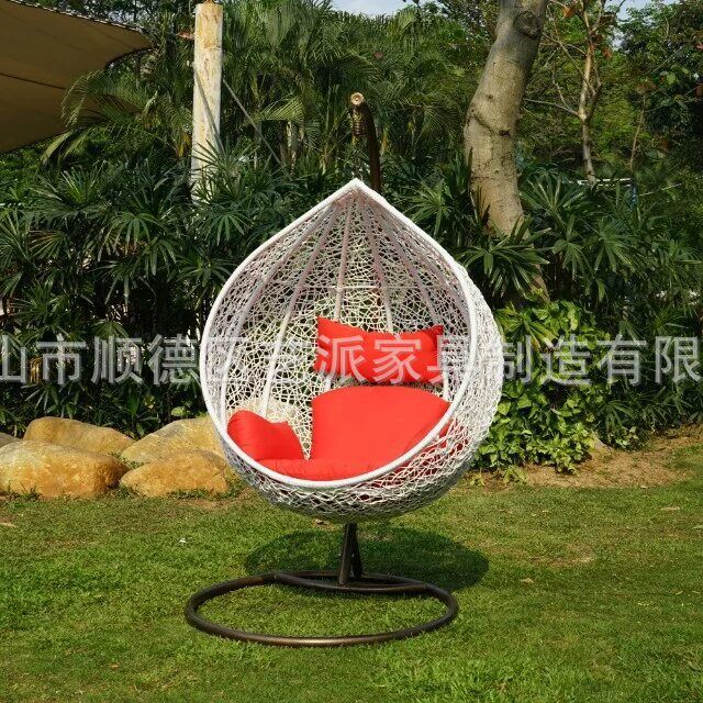 铁艺吊篮藤椅花园户外鸟巢秋千吊椅公园庭院室内阳台吊篮摇椅C8