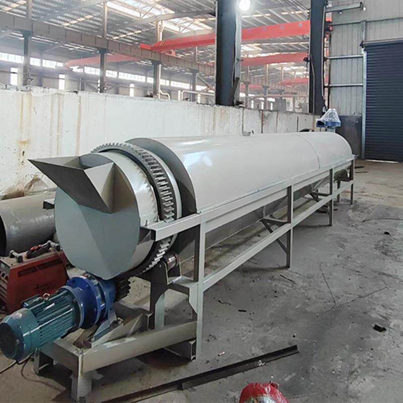 小型工业盐矿渣沙子污泥单筒铝屑土豆淀粉牧草电加热连续式烘干机