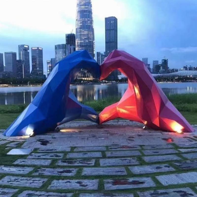 不锈钢雕塑景观雕塑摆件户外城市广场园林抽象金属精神堡垒