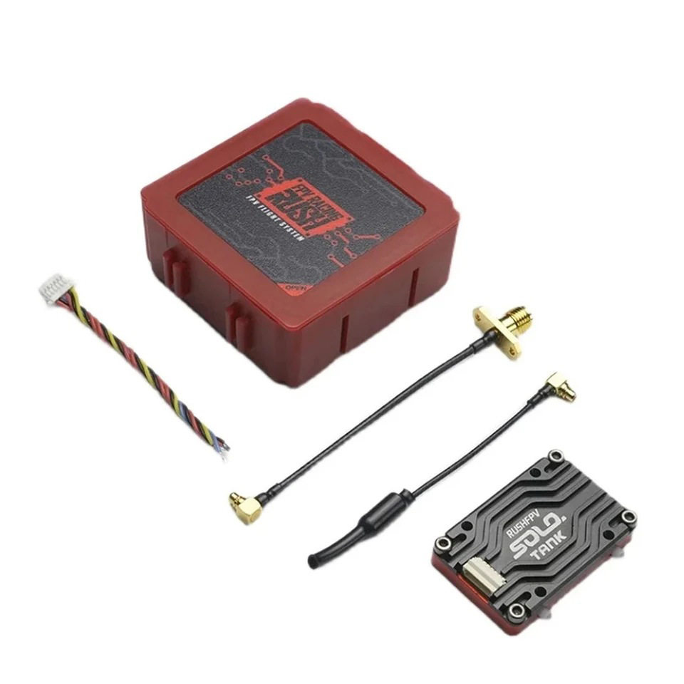 RUSHFPVSOLO1.6W超大功率模拟图传双色CNC外壳内置麦克风