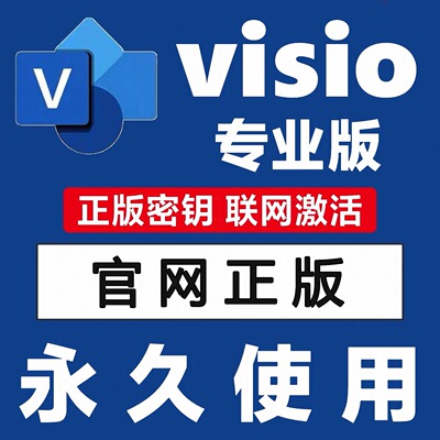 Visio2021/2024专业版永久激活码2019密钥2016Microsoft软件安装3