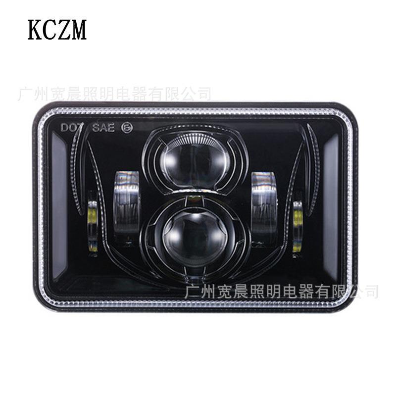 热卖4x6 led 5寸方灯 55W方灯 皮卡车越野车前照灯带日行转向灯