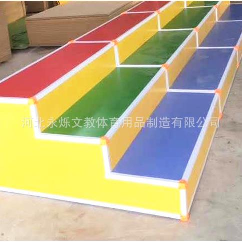木质合唱台三阶新型钢架支撑多色合影台领奖台指挥台多功能音乐凳