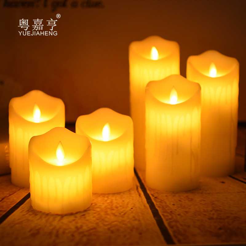 流泪摇摆 LED电子蜡烛灯风动效果夜灯闪动婚庆灯会所气氛灯引路灯