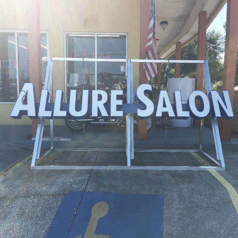 美什 LED广告背发光字亚克力迷你字招牌 3D打印发光字